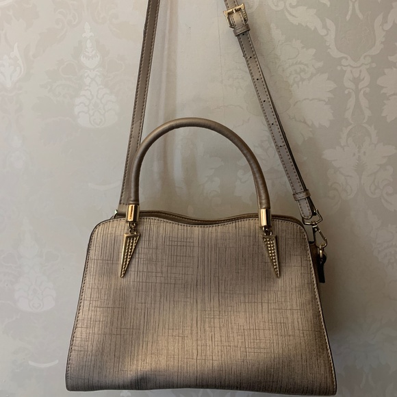 Dusty pink and gold Foxer purse/ handbag - Picture 1 of 5